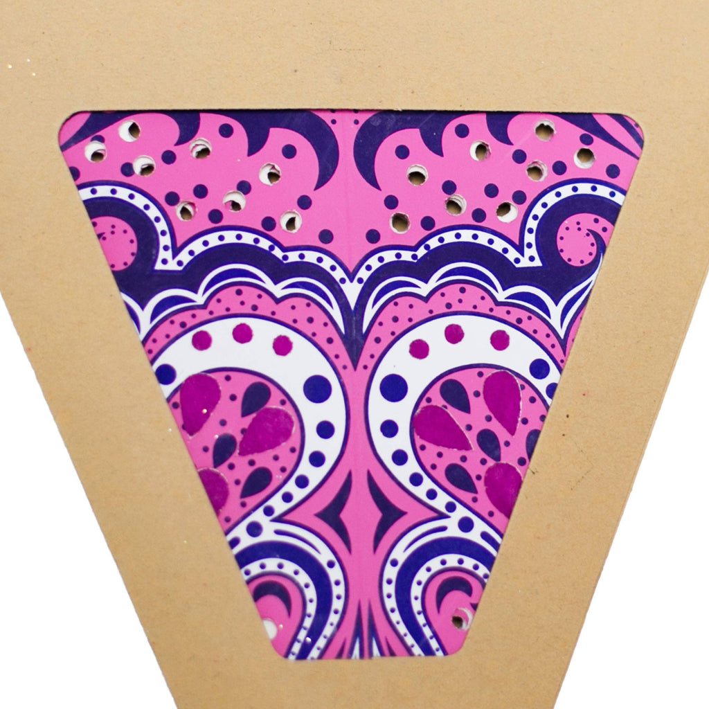 Purple India Paper Star Lantern
