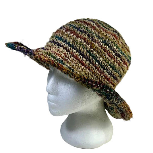 Hemp Sun Hat Rainbow