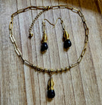 Blue Goldstone Earrings