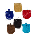 Suede Pouch on String