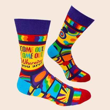 Come Out Wherever You Are Men's Socks