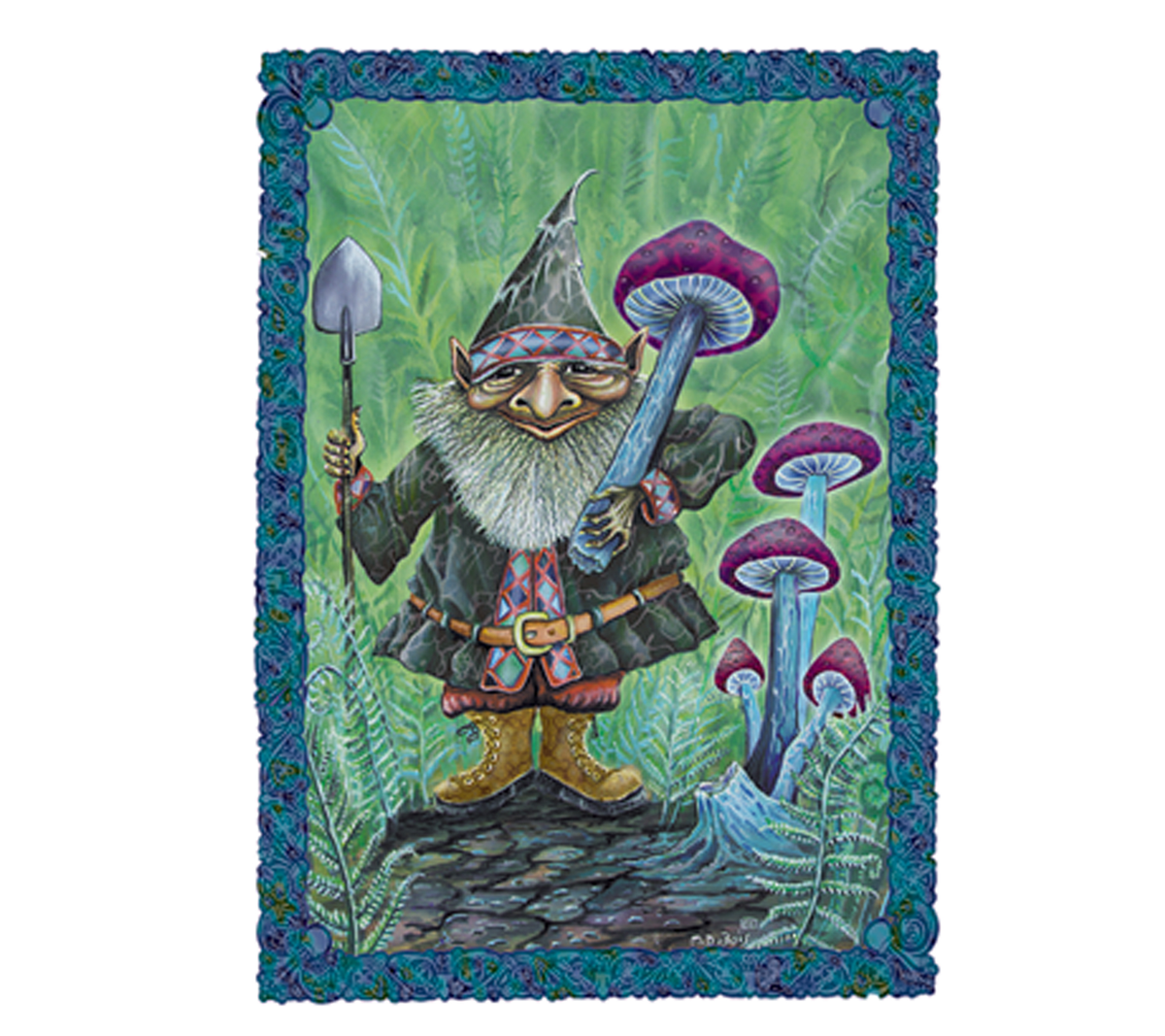Rectangle Forest Gnome Sticker