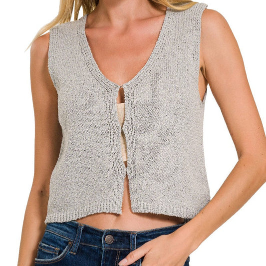 Hook & Eye Knit Sweater Vest