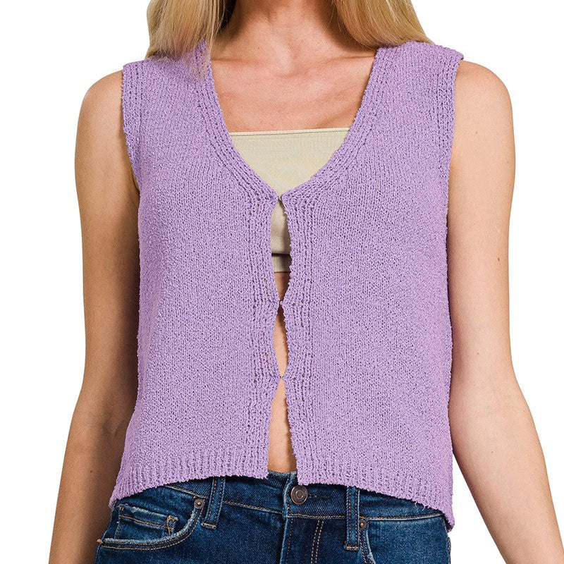Hook & Eye Knit Sweater Vest