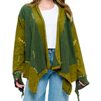 Boheminan Cardigan Handstitich Vintage Wash