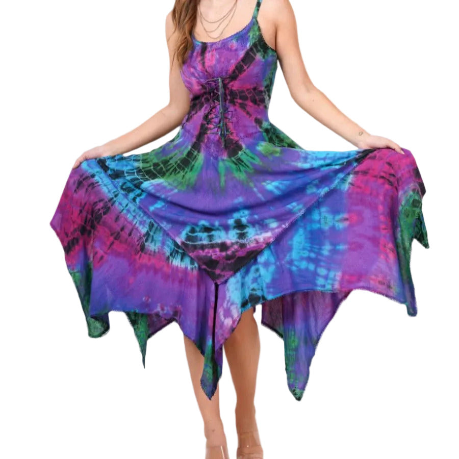 Tie Dye Corset Fairy Dress