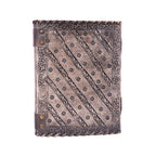 Antique Embossed Chakra Stones Leather Journal 6x8 Inches
