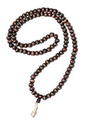 Wood, Howlite & Coral Mala Beads