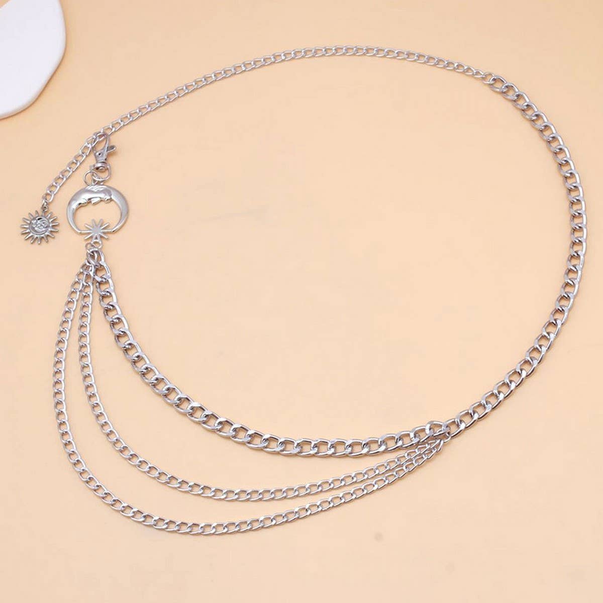 Layered Moon Chain Belt