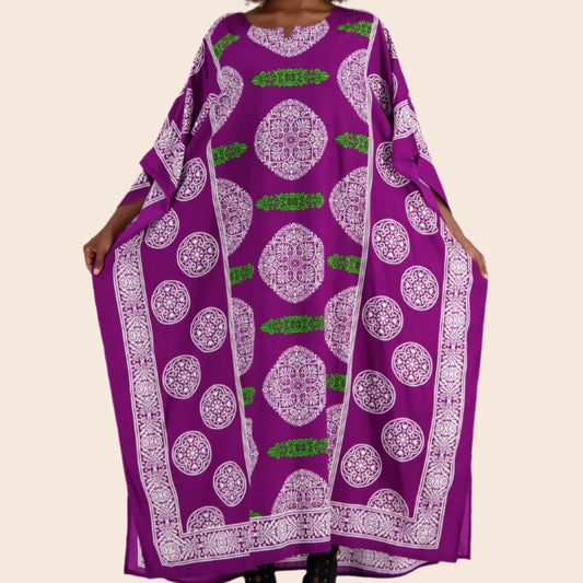 African Block Print Kaftan
