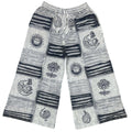 Grey Patchwork Razor Cut Palazzo Pant