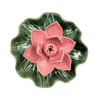 Ceramic Lotus Leaf Incense Holder