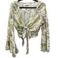Tie Wrap Shirt with Gold Details