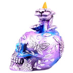 Metallic Skull Back Flow  Incense Burner