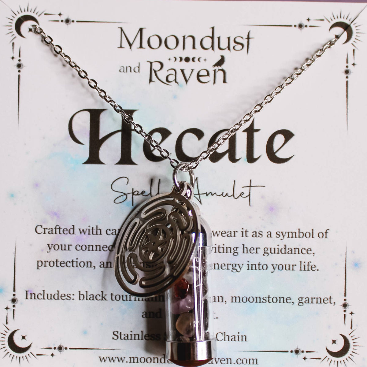 Hecate Spell Jar Amulet Necklace