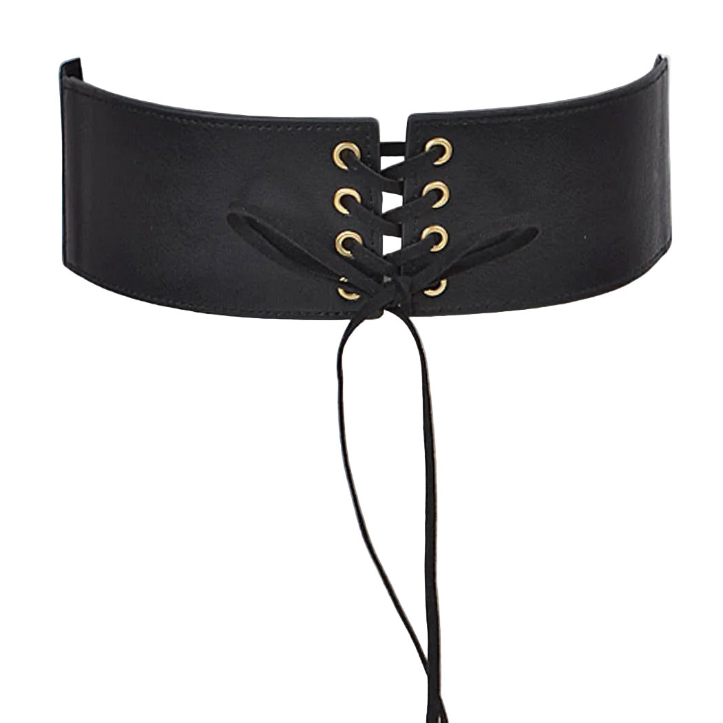 Corset Belt With Ribbon Detail