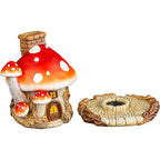 Mushroom House Incense Cone Burner