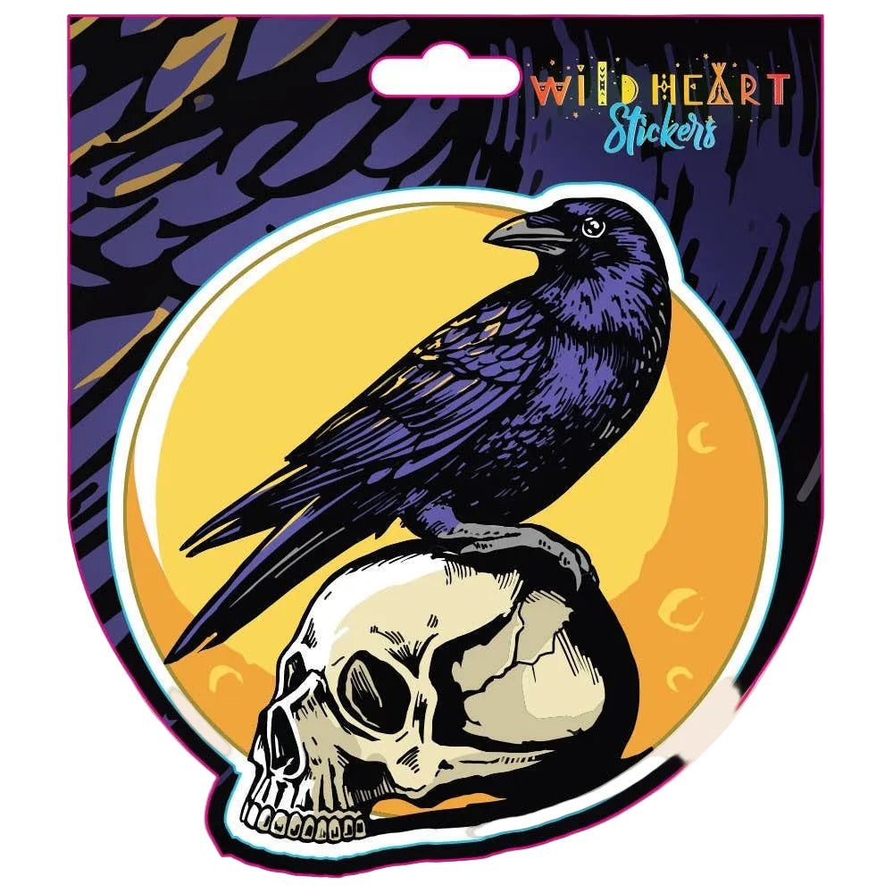 Crow Skull Sticker