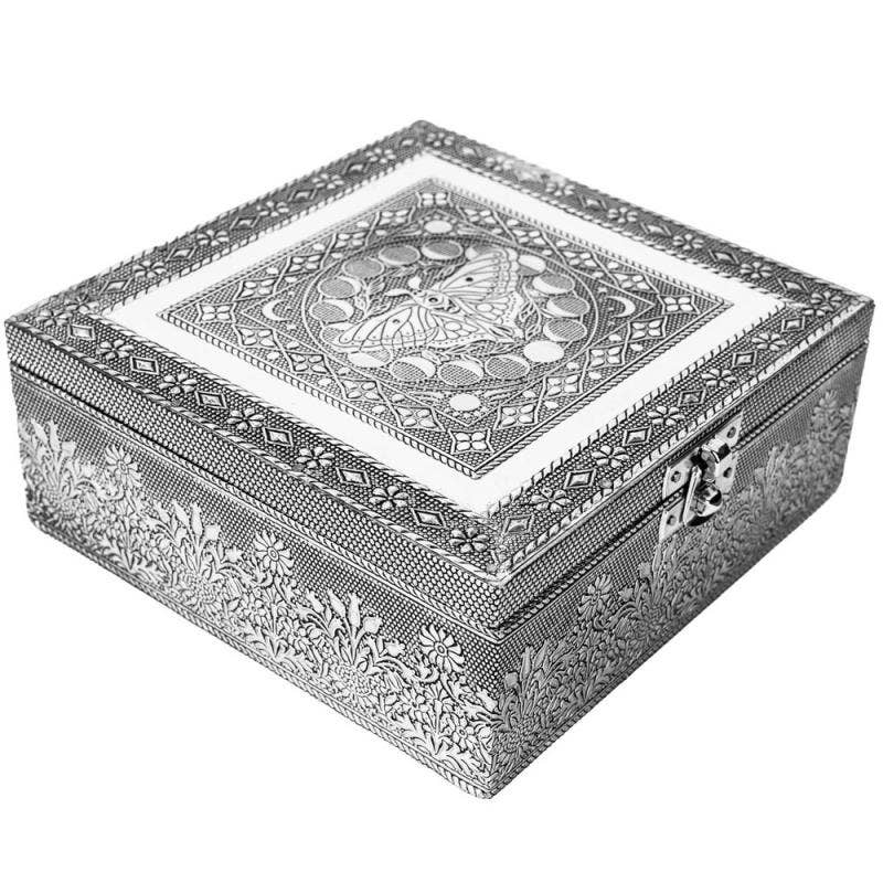Silver Lunar Moth Tarot Box