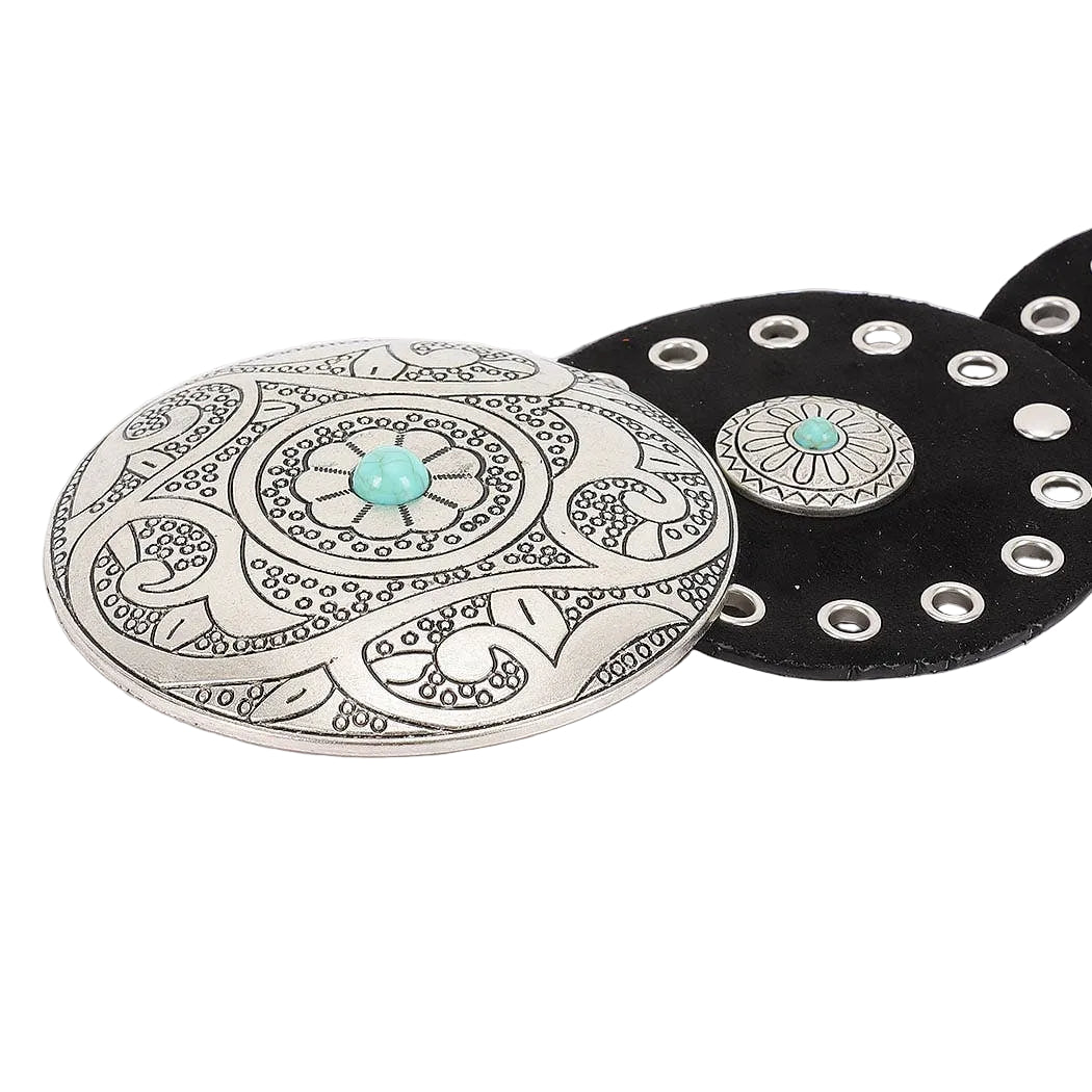 Faux Suede Disc Belt