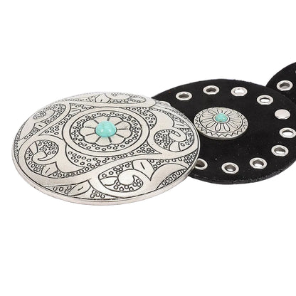 Faux Suede Disc Belt