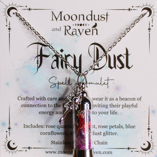 Fairy Dust Spell Jar Amulet Necklace