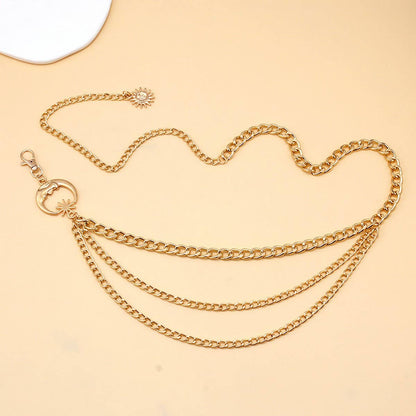 Layered Moon Chain Belt
