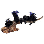 Cats on Broom Figurine
