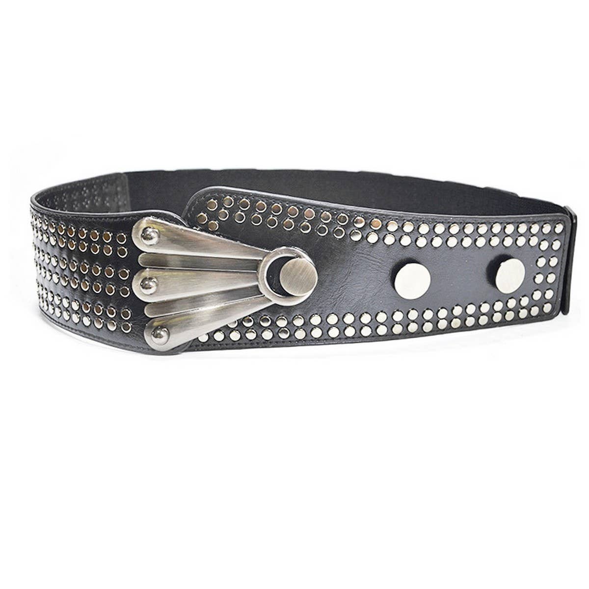 Abstract Studded Corset Belt