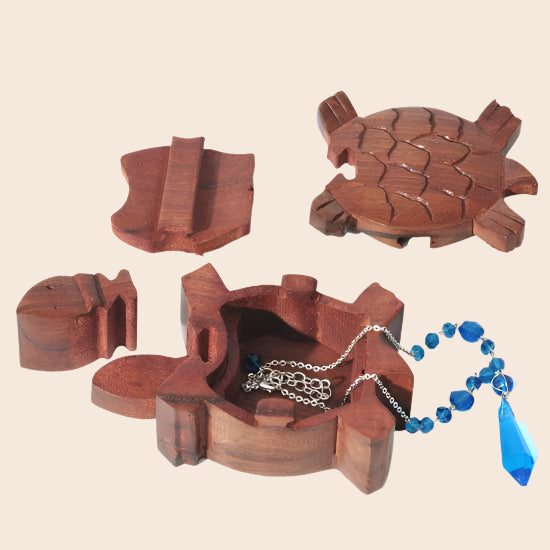 Wood Puzzle Box - Turtle