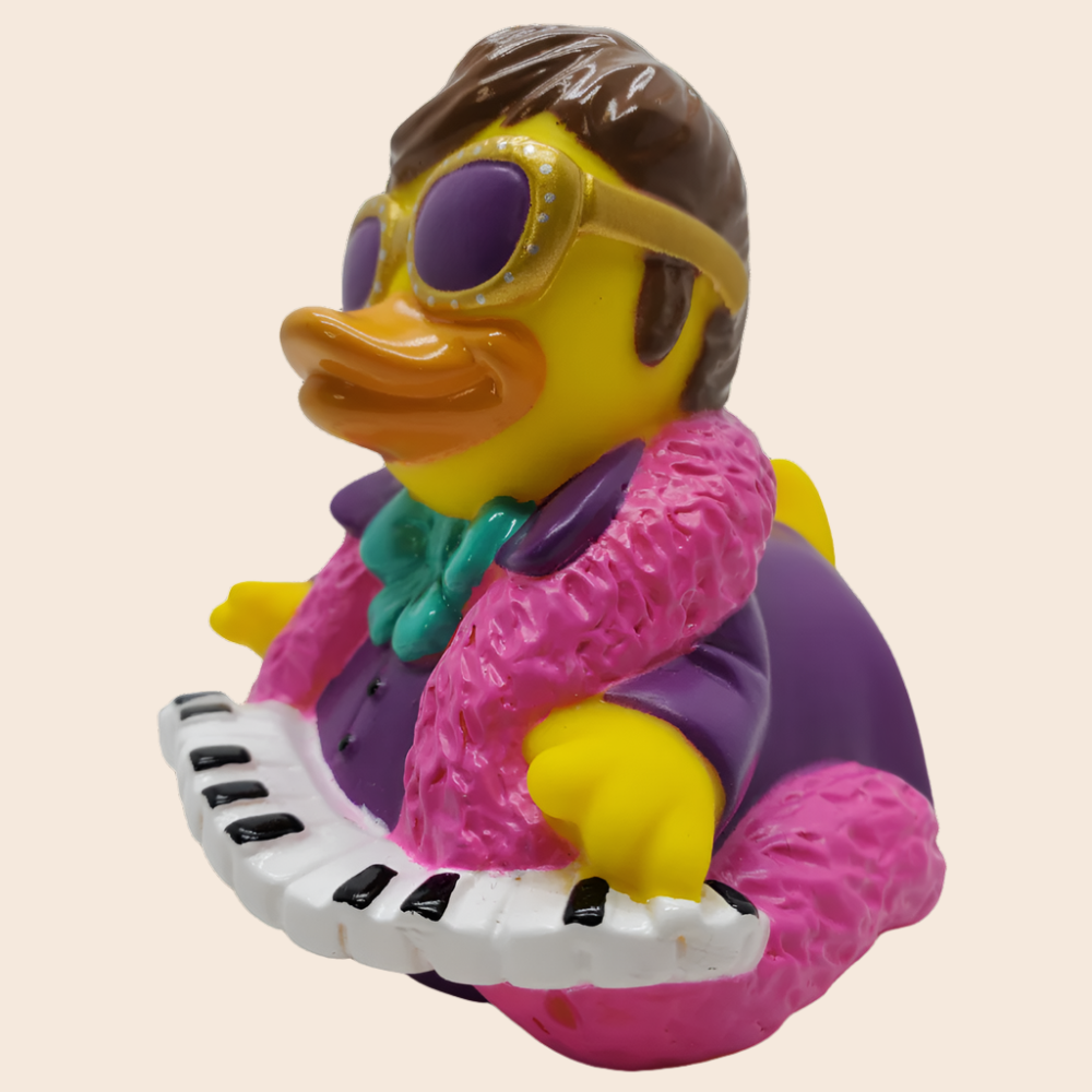 Celebriduck Quackodile Flock Rubber Duck