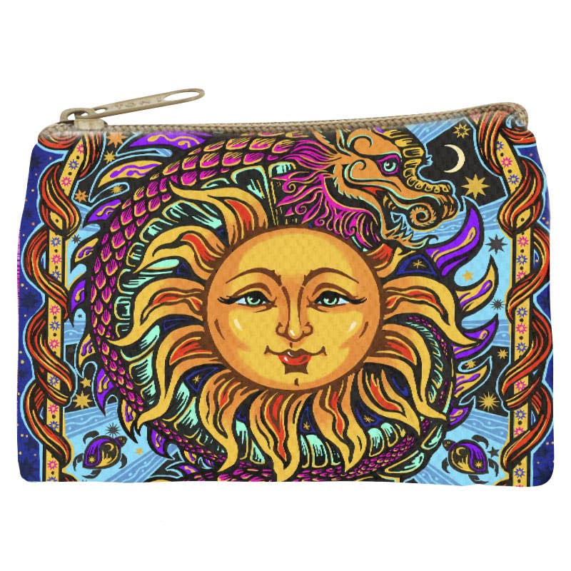 Dragon Sun Zipper Pouch