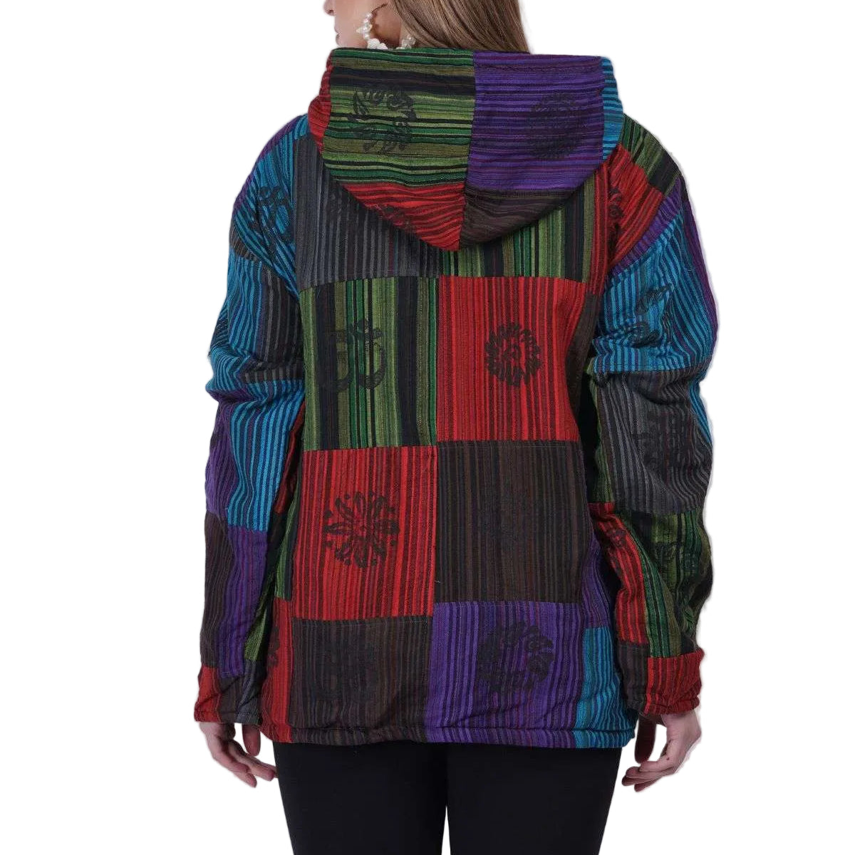 Nepali Hoodie Patchwork Jacket