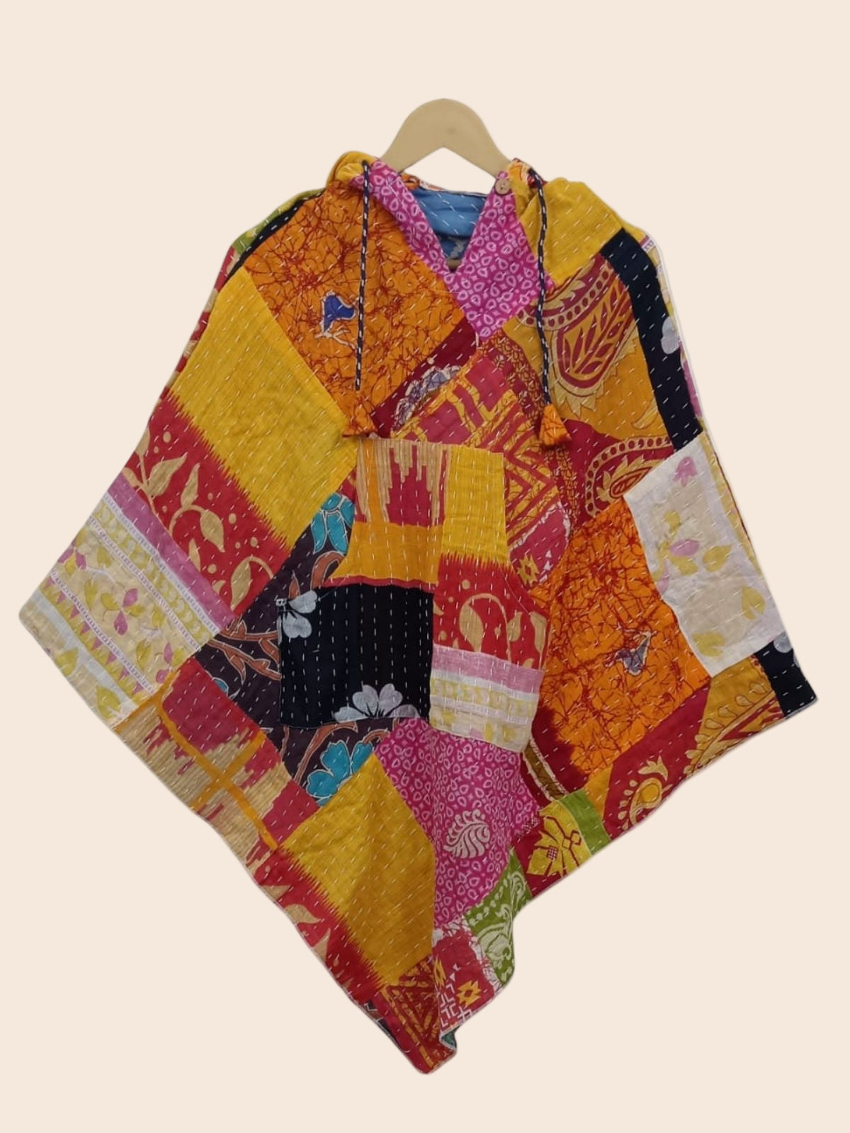 Kantha Poncho
