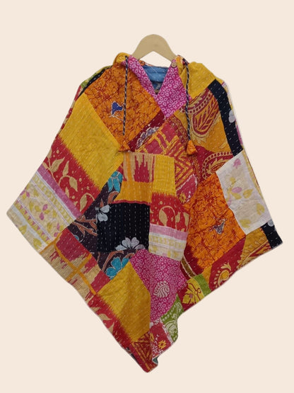 Kantha Poncho
