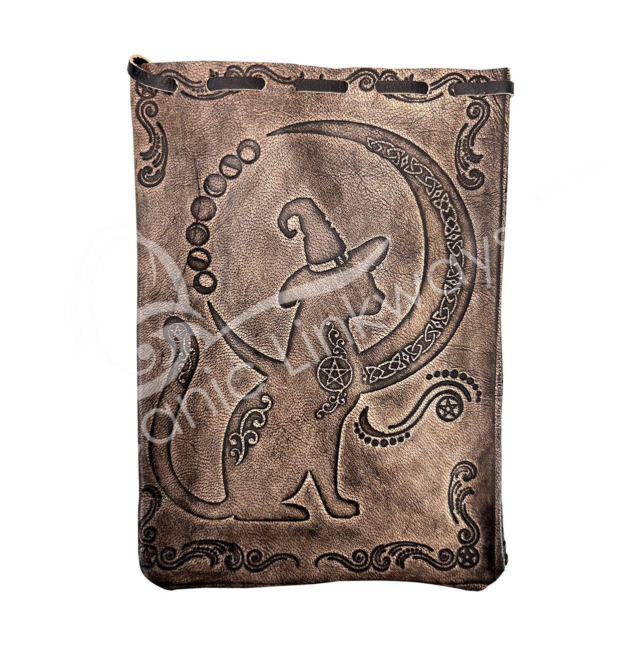 Brown Leather Cat Pouch