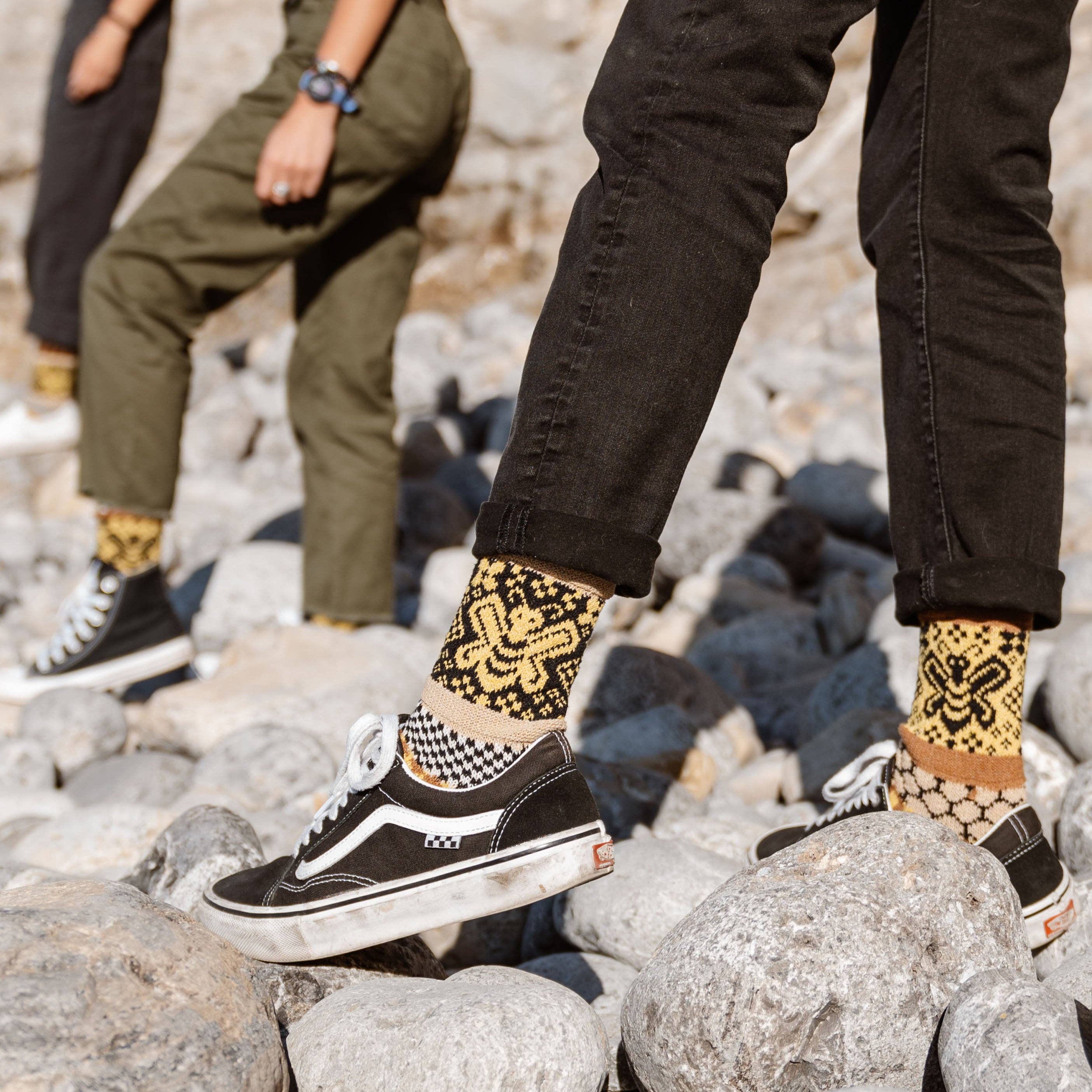 Honey Bee Crew Socks| USA Made Giveback Socks for Polinators