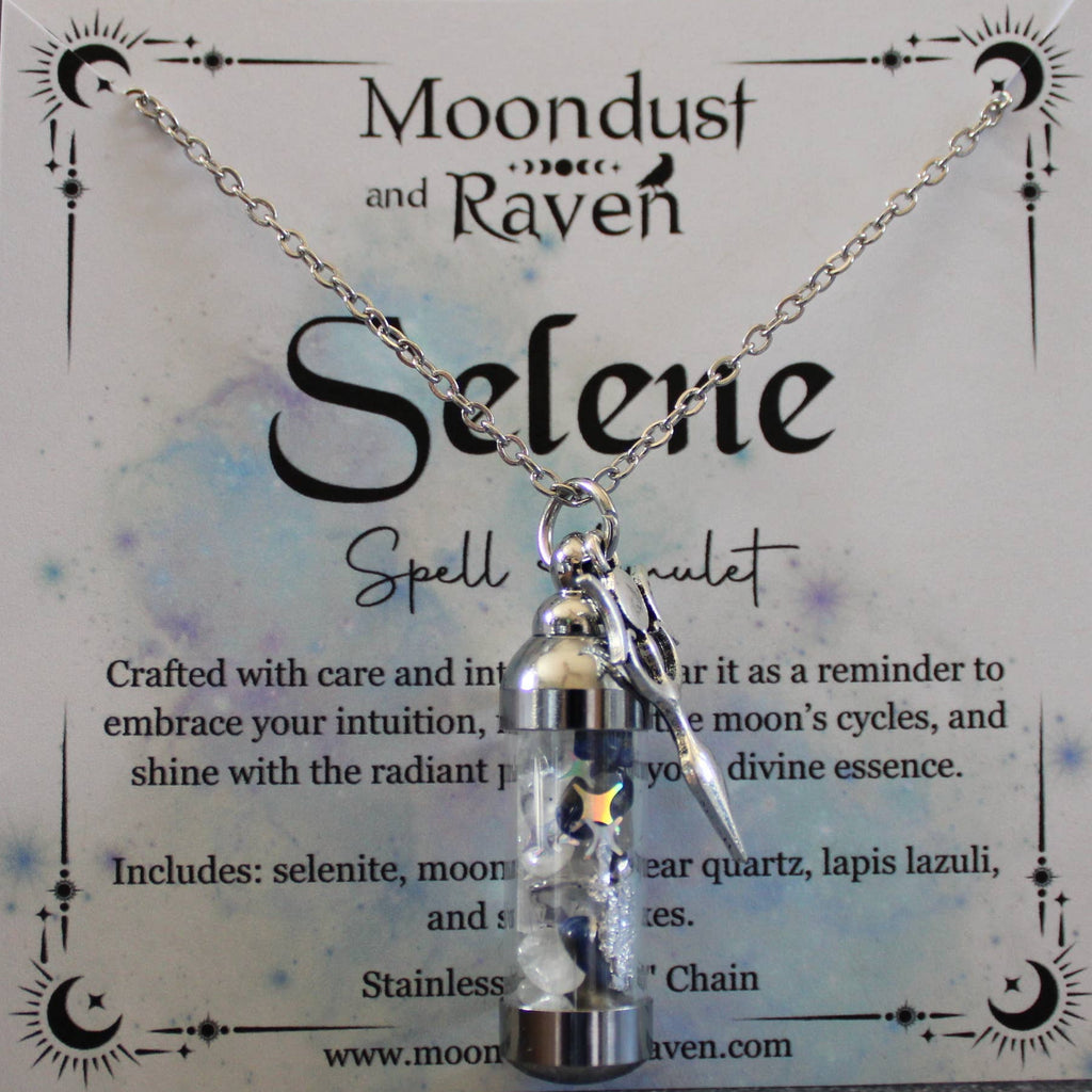 Selene Spell Jar Amulet Necklace