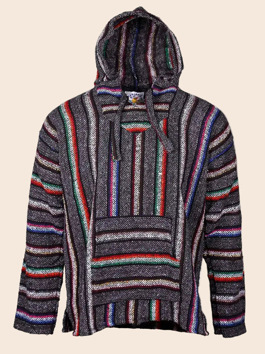 Baja Gray and Multicolor Stripes
