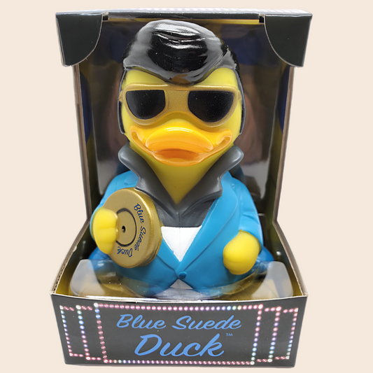 Celebriduck Blue Suede Duck Rubber Duck