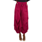 Acid Wash Skirt with Front Pockets