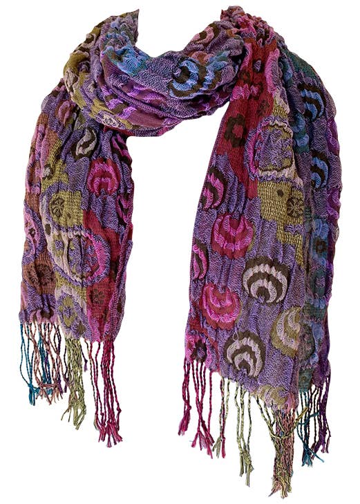 Paisley Ruffle Scarf