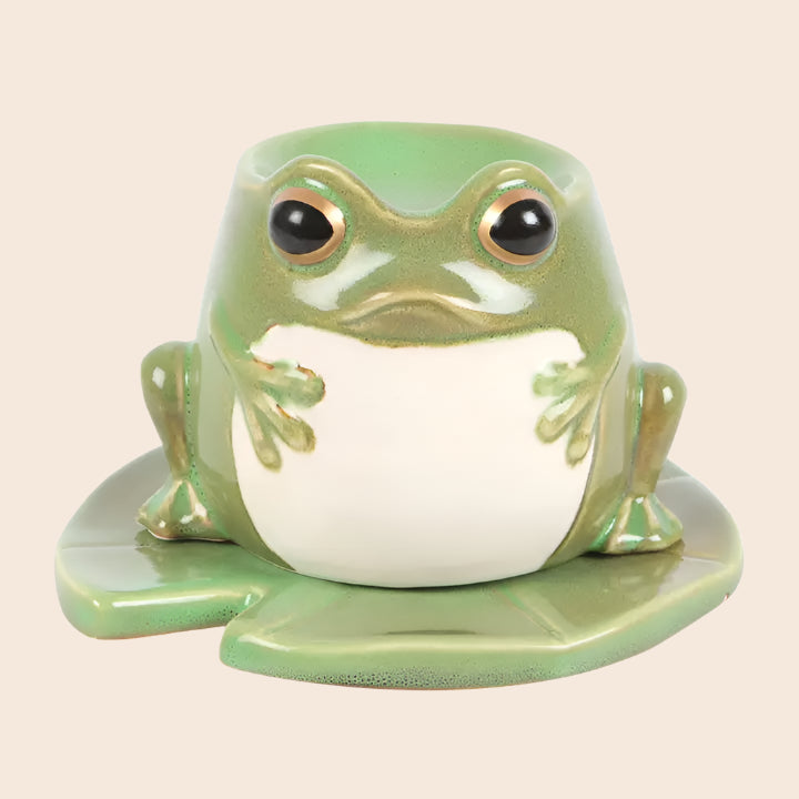 Frog On Lily Pad Oil Burner