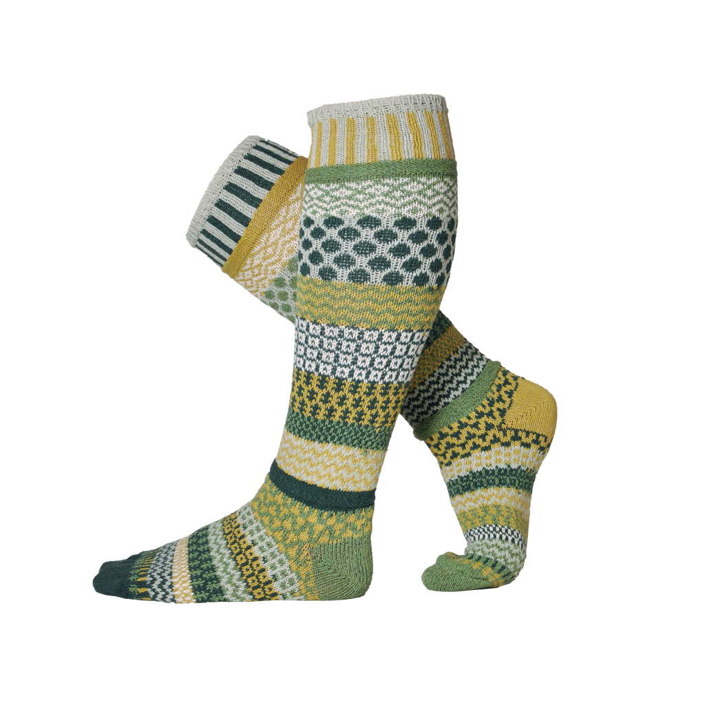 Fiddlehead Knee Socks | USA Made Sustainable Mismatched Sock