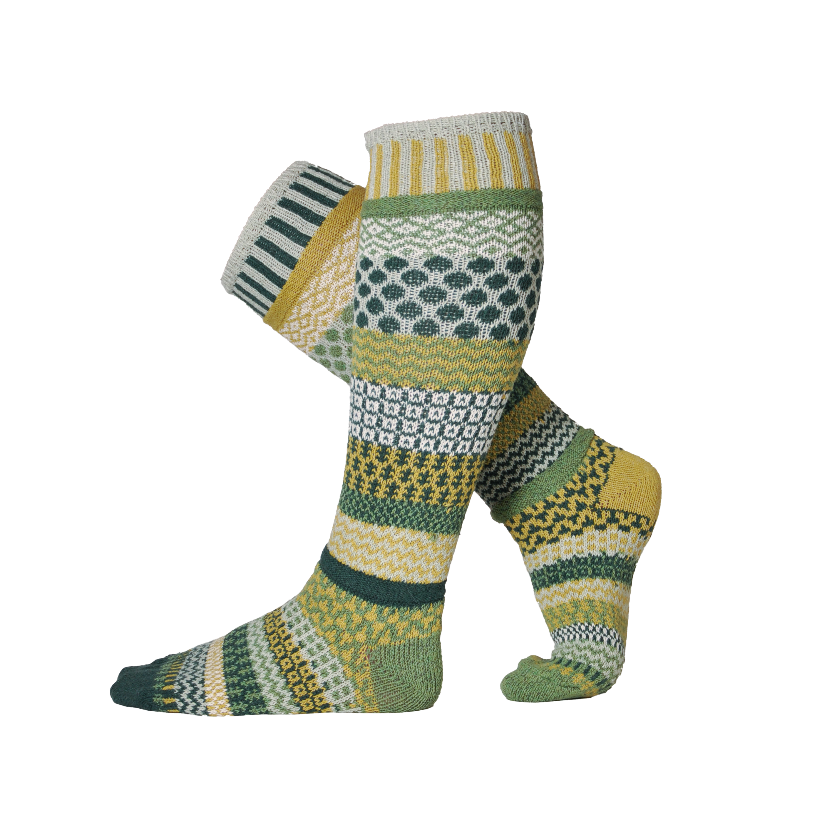 Fiddlehead Knee Socks | USA Made Sustainable Mismatched Sock