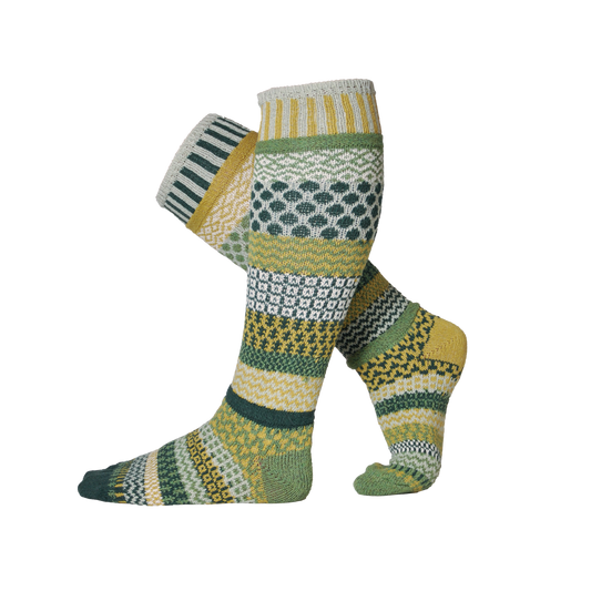 Fiddlehead Knee Socks | USA Made Sustainable Mismatched Sock