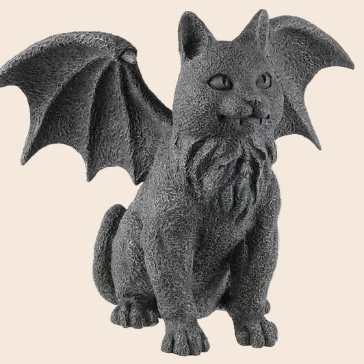 Winged Cat Gargoyle