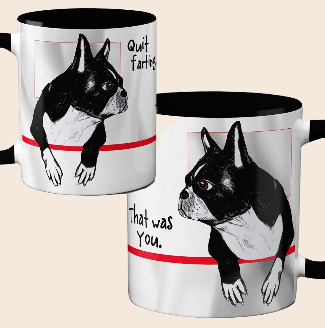 Farting Boston Terriers Mug