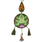 Floral Felt Bell Charm