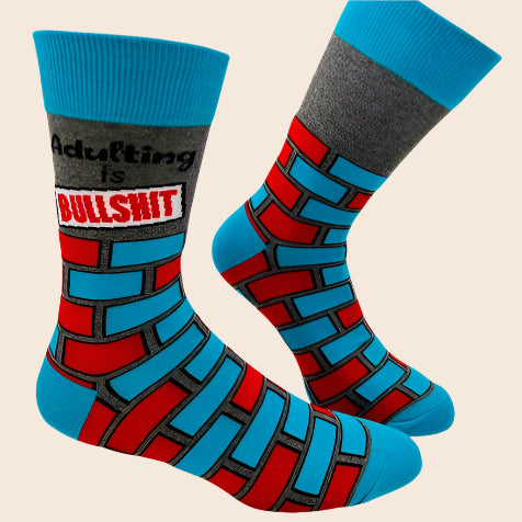 Adulting is Bullshit Men's Socks